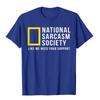 National Sarcasm Society Morsom Sarkastisk Menn Kvinner T-skjorte Bokstavtrykk Topper T-skjorte Bomull Herre Oversized Casual Topp T-skjorte