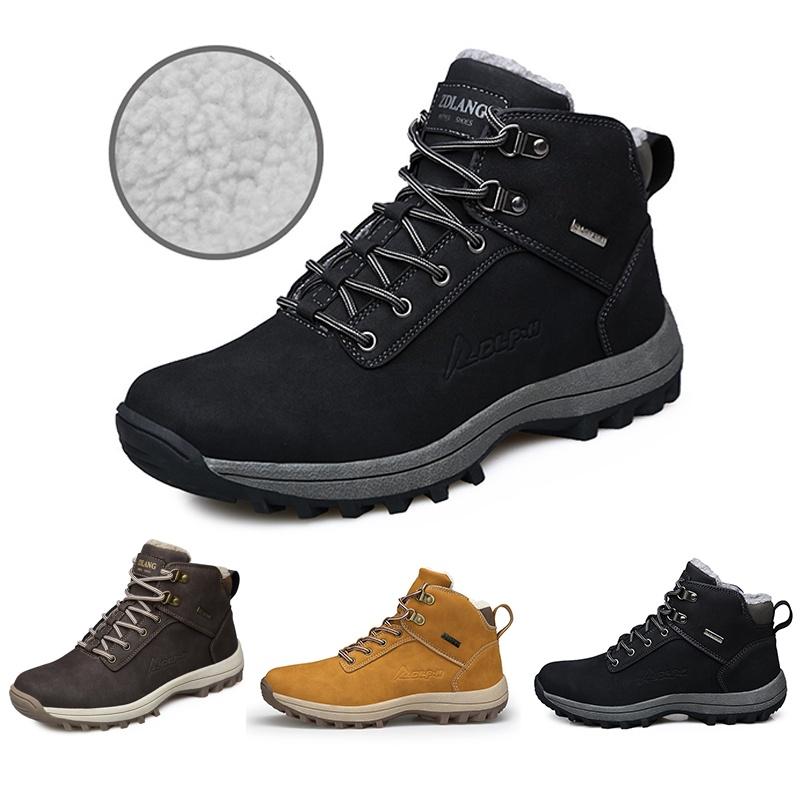 Men's Waterproof Winter Hiking Boots Durable Stylish Outdoor Shoes