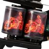 Professional 10 Warp Coil Tattoo Machine Dragon Fire Pattern Tattoo Gun Shader Liner