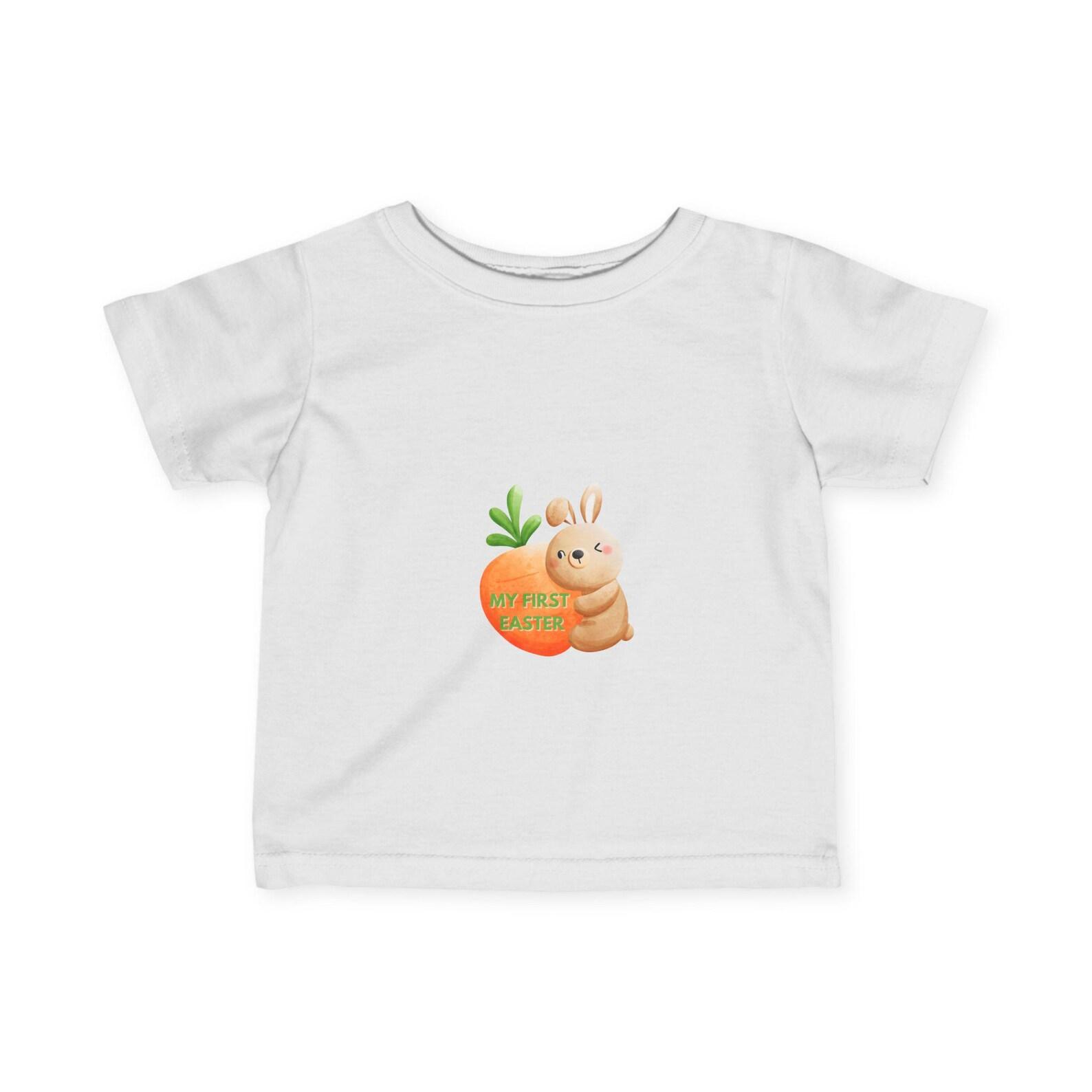 Baby s First Easter Infant Tee, Unisex T-Shirt, Cute Easter Bunny Shirt, Kids Spring Holiday Top, Easter Basket Gift 160