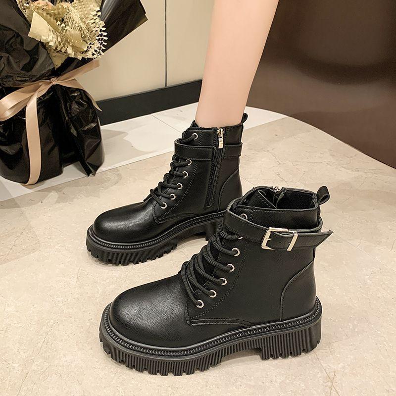 Martin Boots Women's British Casual Short Boots Children's 2025 Autumn New Sweet Cool Single Boots Platform Locomotive Boots