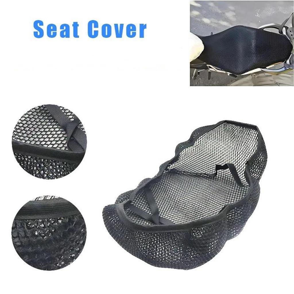 Motorcycle Mesh Seat Covers Insulated Fabric Breathable Anti-Slip Seat Covers Fit for Suzuki Bergman 200 AN200 Seat Kit