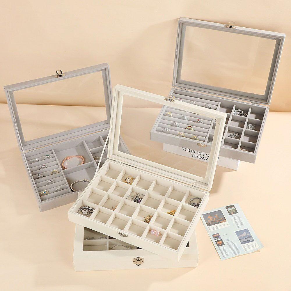 Lightweight Jewelry Storage Case Detachable Necklace Storage Box Portable Jewelry Box  Travel