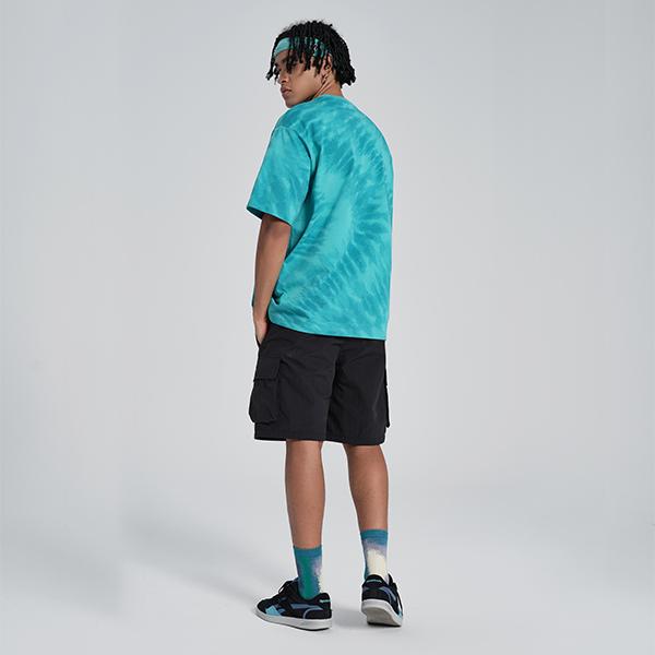 Reebok Color Block Printed Sports Casual Short Sleeve T-Shirt Unisex Tops Blue 24SRM405UGB5