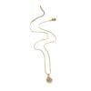 Stainless Steel Nauticals Necklace With Intricate Shell Designs and Rhinestones Decorations for Everyday Stacking