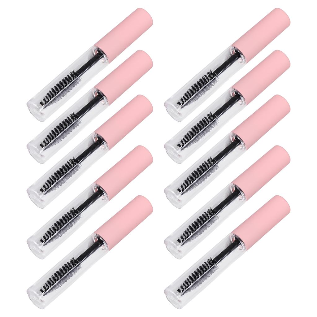 10 Stück 5 ml leere Mascara-Röhre, nachfüllbar, transparent, tragbare Wimpern-Mascara-Kosmetikflasche für Wimpernwachstumsöl