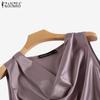 ZANZEA Womens Casual Sleeveless Summer Tank Tops