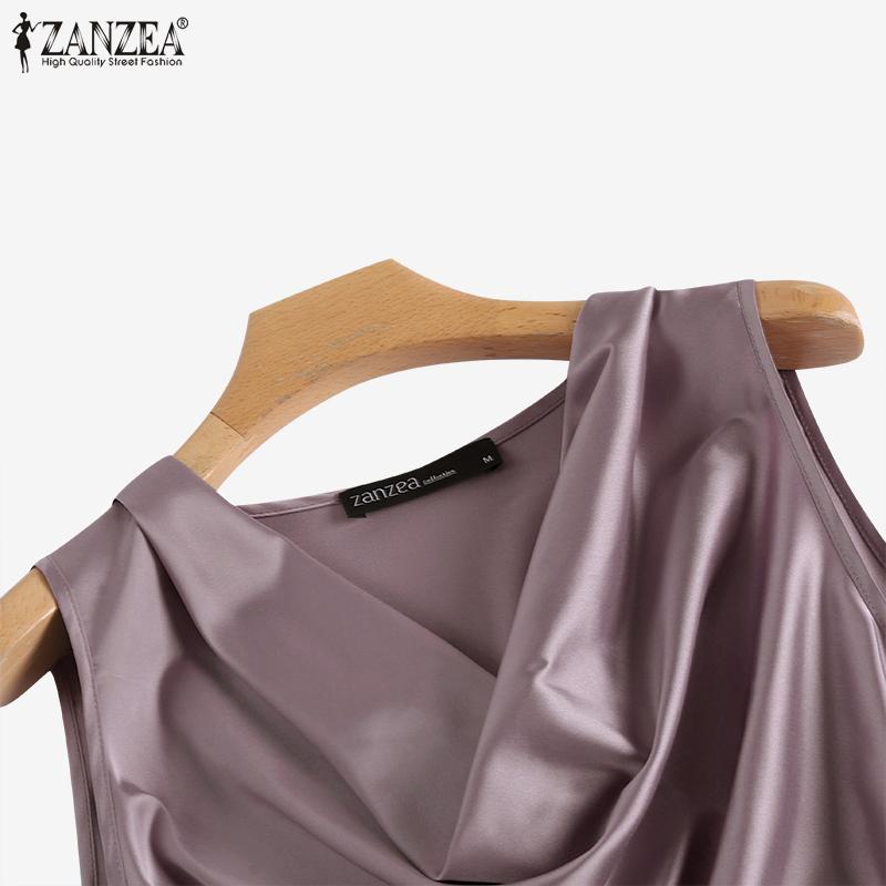 ZANZEA Womens Casual Sleeveless Summer Tank Tops
