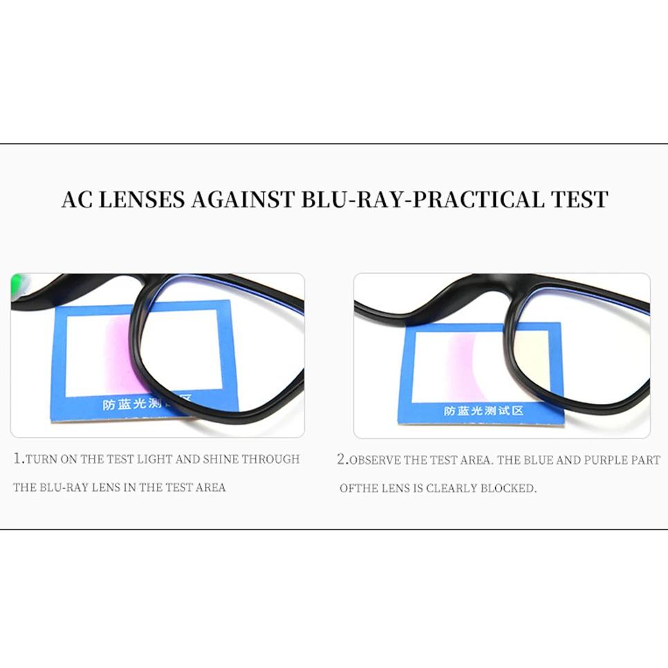 Classic Blue Light Blocking Glasses Square Men Gaming UV400 Anti Bluelight Ray Clear Lens Women Computer Eye Glasses