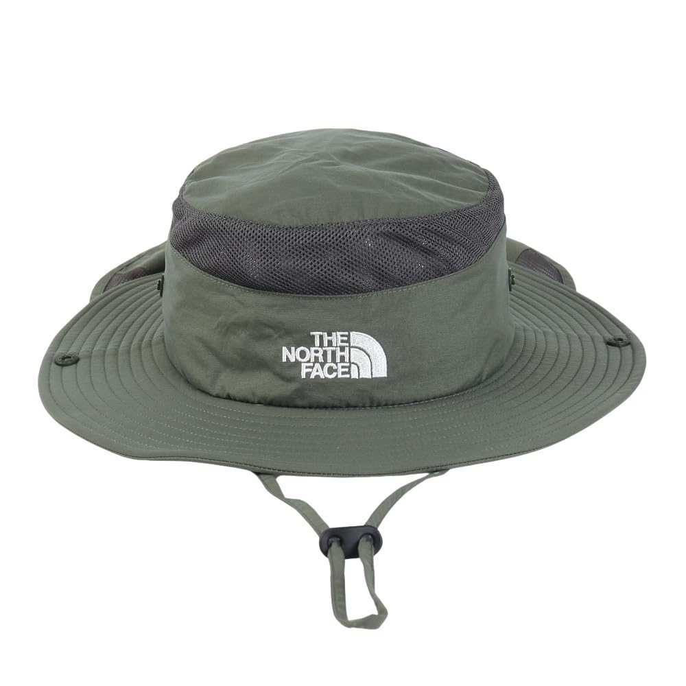 North Hat for Sun Shield Water UV Removable Chin Time KM [The Face] Kids, Hat, Repellent, Protection, Strap, Green,