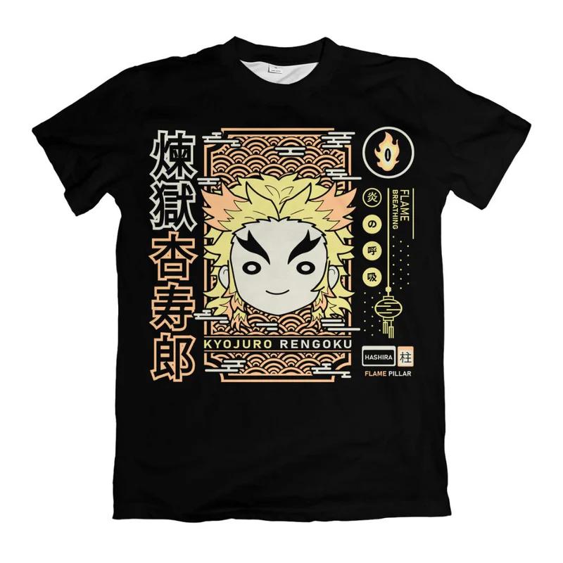 Demon Slayer QVersion Cotton TShirt for Adults and Children Nine Hashira Main Characters Anime Short Sleeve