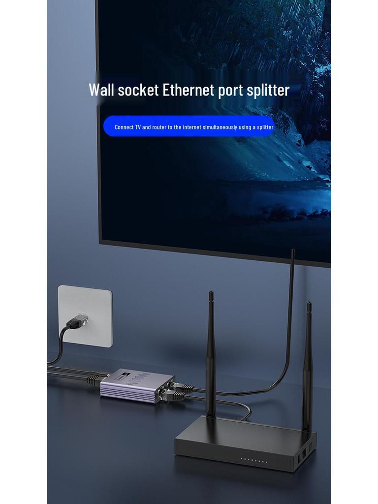 Splitter ed Estensore di Rete Gigabit a Doppia Porta RJ45
