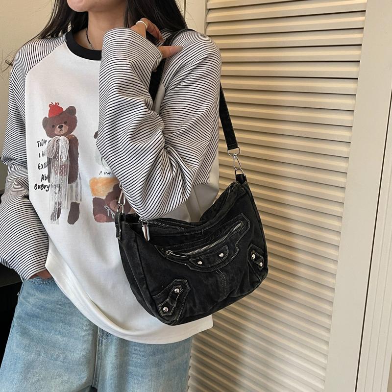Denim Tasche Damen Schulter Umhängetasche Handytasche