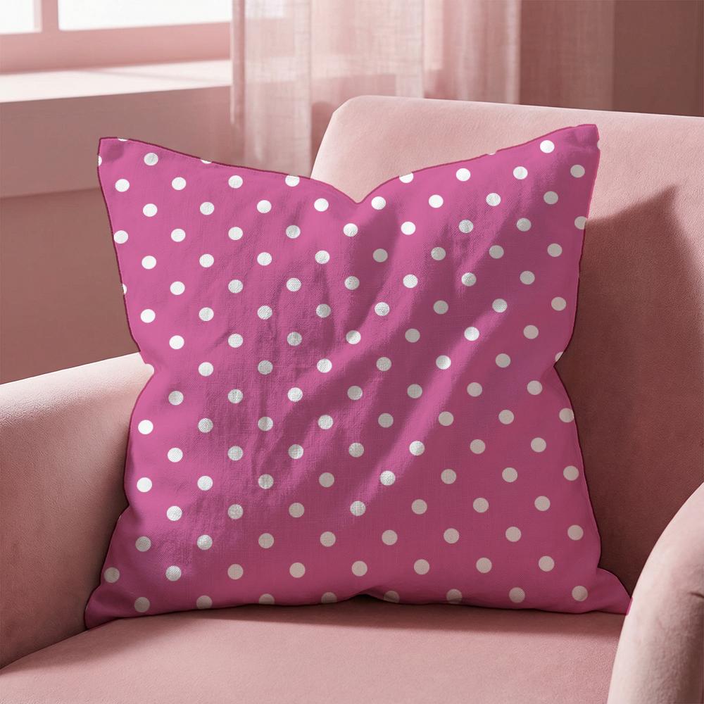 Polka Dots Cushion Cover MultiScene Pillow Cover for Home  Car  Reversible Soft  Durable for Daily Use