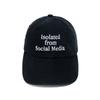 Net Social Club ISOLATED WASHED CAP (BLACK)