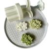 2Pcs Hibiscus Cookie-Stamp Mooncake Mold Mid-Autumn Festival DIY Hand Press Cookie-Stamp Pastry Tool Moon Cake- Maker