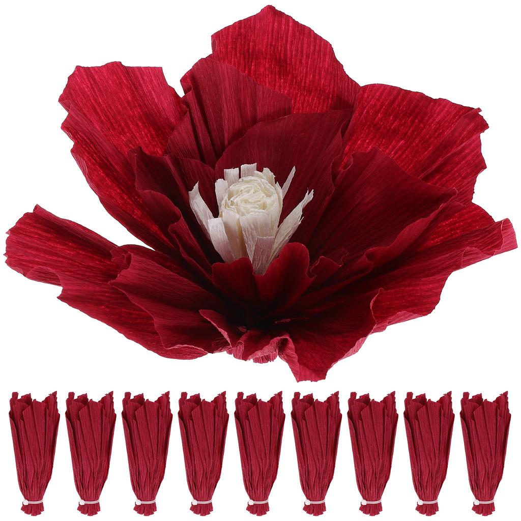 10Pcs Large Paper Flowers Decorative Hanging Party Decorations DIY Flower Backdrop for Home Wedding Birthday Event Paper Flower