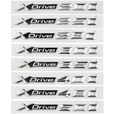 For X-drive 20d 25d 28d 30d 35d 40d 45d 48d 50d X1 X3 X4 X5 X7 F30 E30 E92 E53 E46 Chrome Sticker Rear Badge Car Refitting