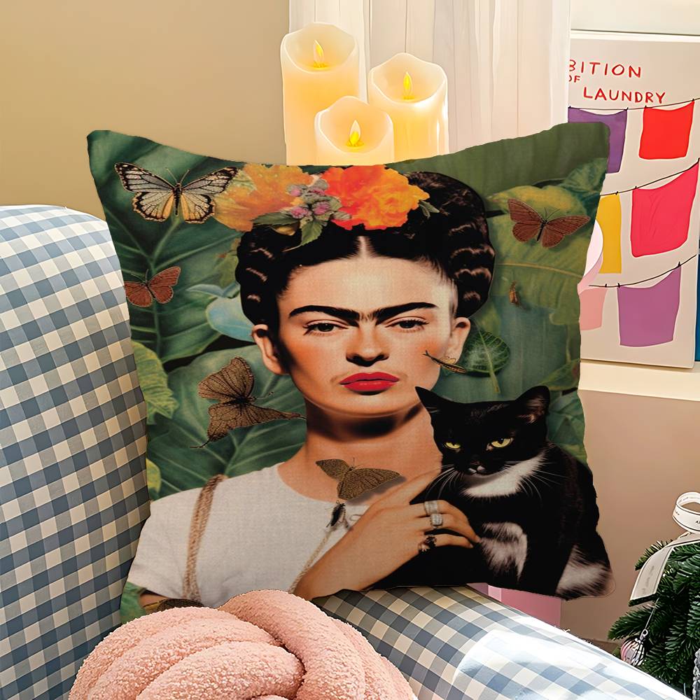 FFrida KKahlo Cushion Cover Polyester Sofa Cushions Decorative Throw Pillows Home Decoration Pillowcover
