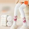 White Over-the-knee Socks, Women's Winter Fleece Thickened Long Socks, Super Thick Home Warm Sleep Socks, Coral Fleece Long Socks