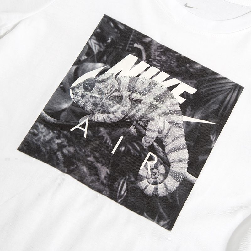 Nike Printed Casual Round Neck Short Sleeve T-Shirt Kids Tops White DH6521-100