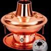 ZHOUYUEHENGSHENG Old Beijing Style Copper Hotpot