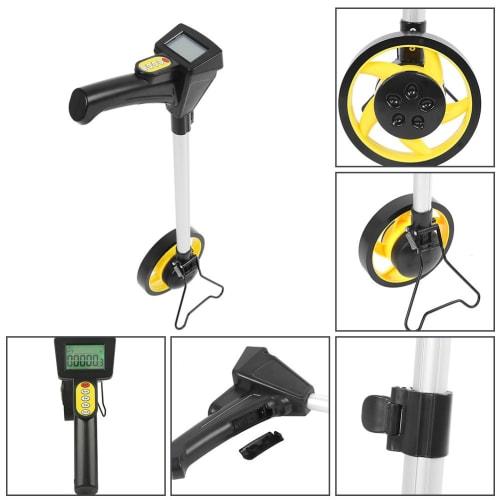 Qiilu Road Measure, Distance Measuring Instrument, Counting Meter, Walking Measure, Large Digital Display, Road Counter, Foldable, Distance Meter, Sma