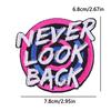 Feminist Good Vibes Embroidery Patch Iron On Positive Empowerment Slogan Fusible Patch for Jacket Vest Uplifting Daily Decor