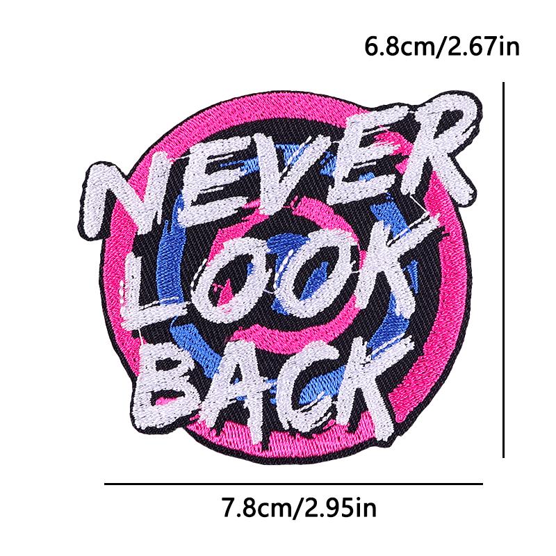 Feminist Good Vibes Embroidery Patch Iron On Positive Empowerment Slogan Fusible Patch for Jacket Vest Uplifting Daily Decor