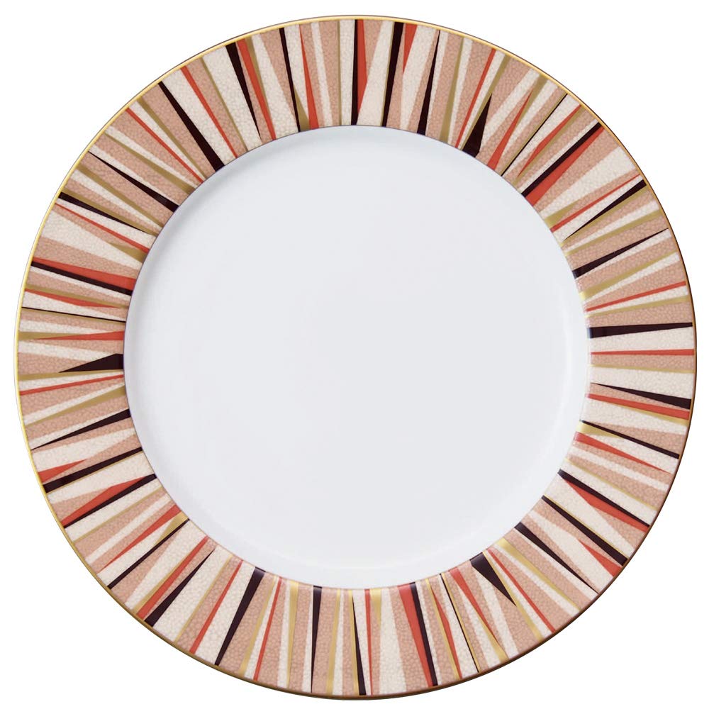 

NARUMI Large Plate Brown Diameter 27cm Shagreen Red 52148-1557