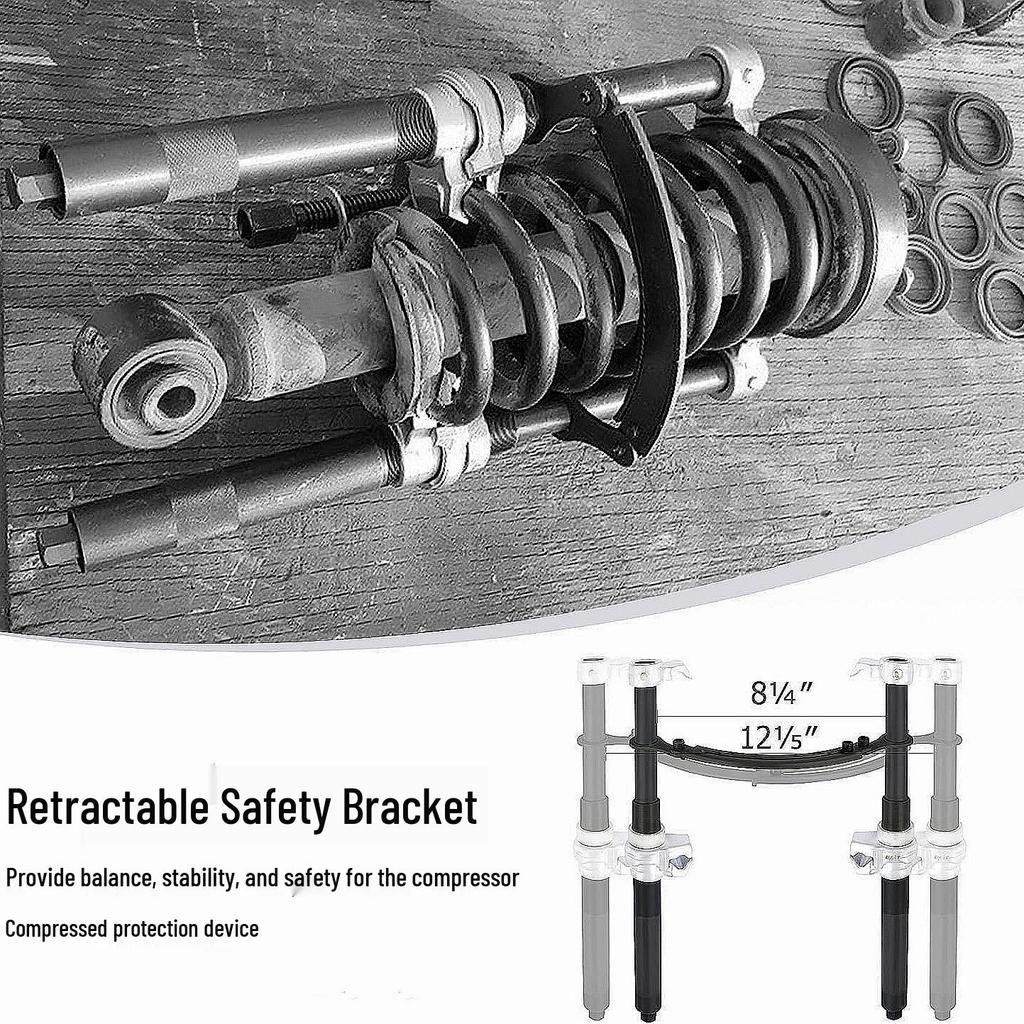 Claw-Type Shock Absorber Spring Compressor & Disassembly Tool for Automotive Repair