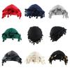 Fabric Casual Beanie Hat With Tassels For Men And Women Winter Wear