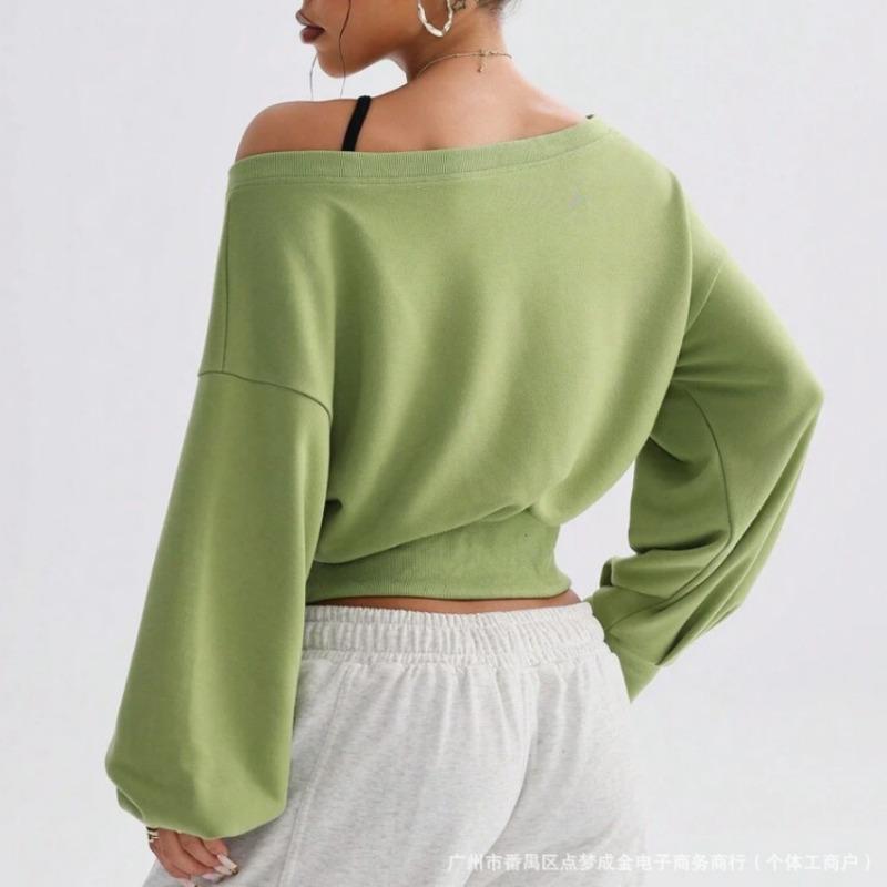 Women S Sexy Off Shoulder Pullover Sweatshirt Street Style Fall Winter