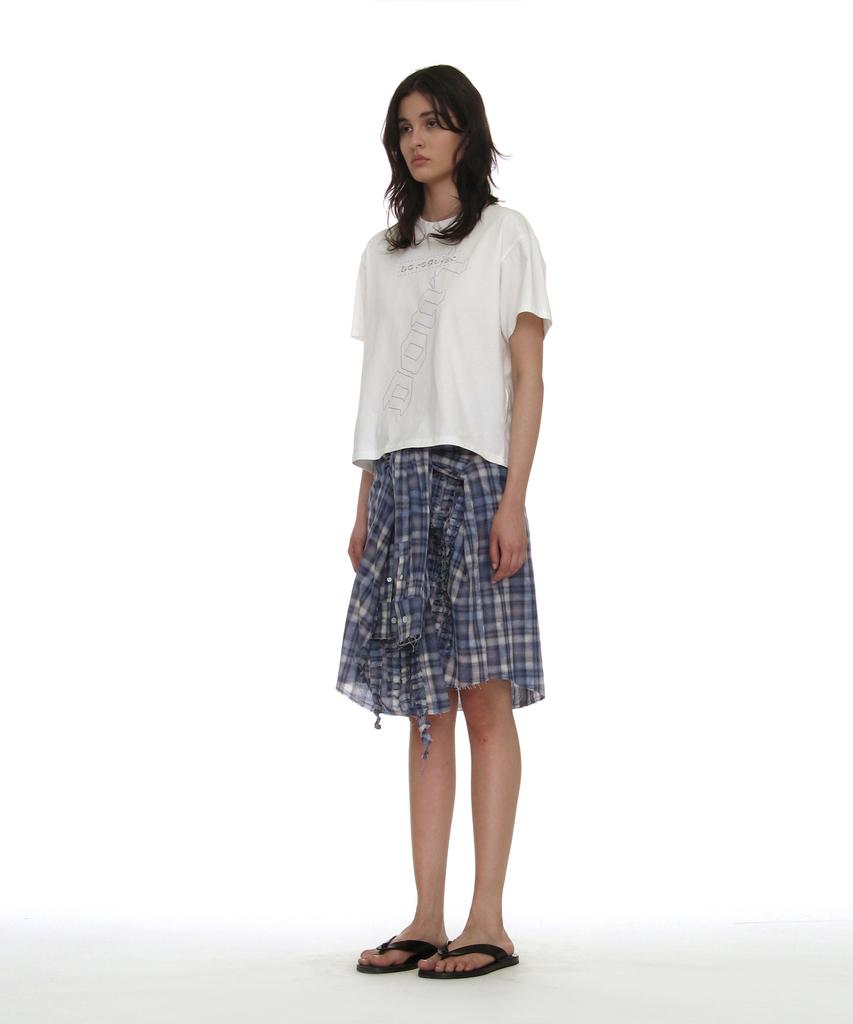 PARTIMENTO WOMEN Dbr Print Regular Tee_White