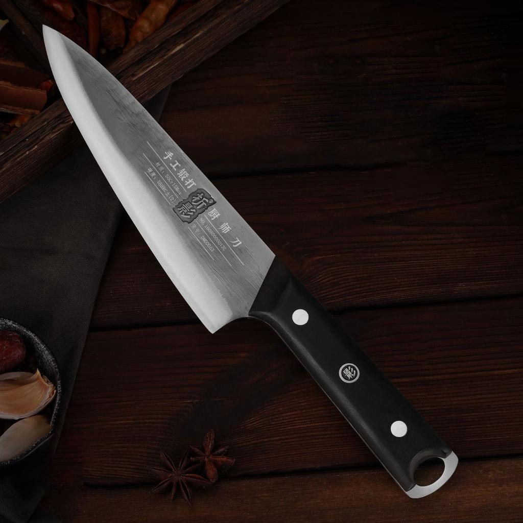 8 Inch Chefs Cleaver Knife Sharp Slicing Sashimi Sushi Longquan Kitchen Knives Wood Handle Handmade Forge Messer Cooking Tools