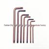Star-shaped L-shaped S2 Steel Torx Allen Wrench with Anti-Theft Hole, Extended Sizes T10, T20, T25, T30