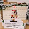1 Piece Christmas Tree Home Decoration Tabletop Wooden Christmas Ornament Suitable for Office Party Tabletop Decoration Holiday Gift