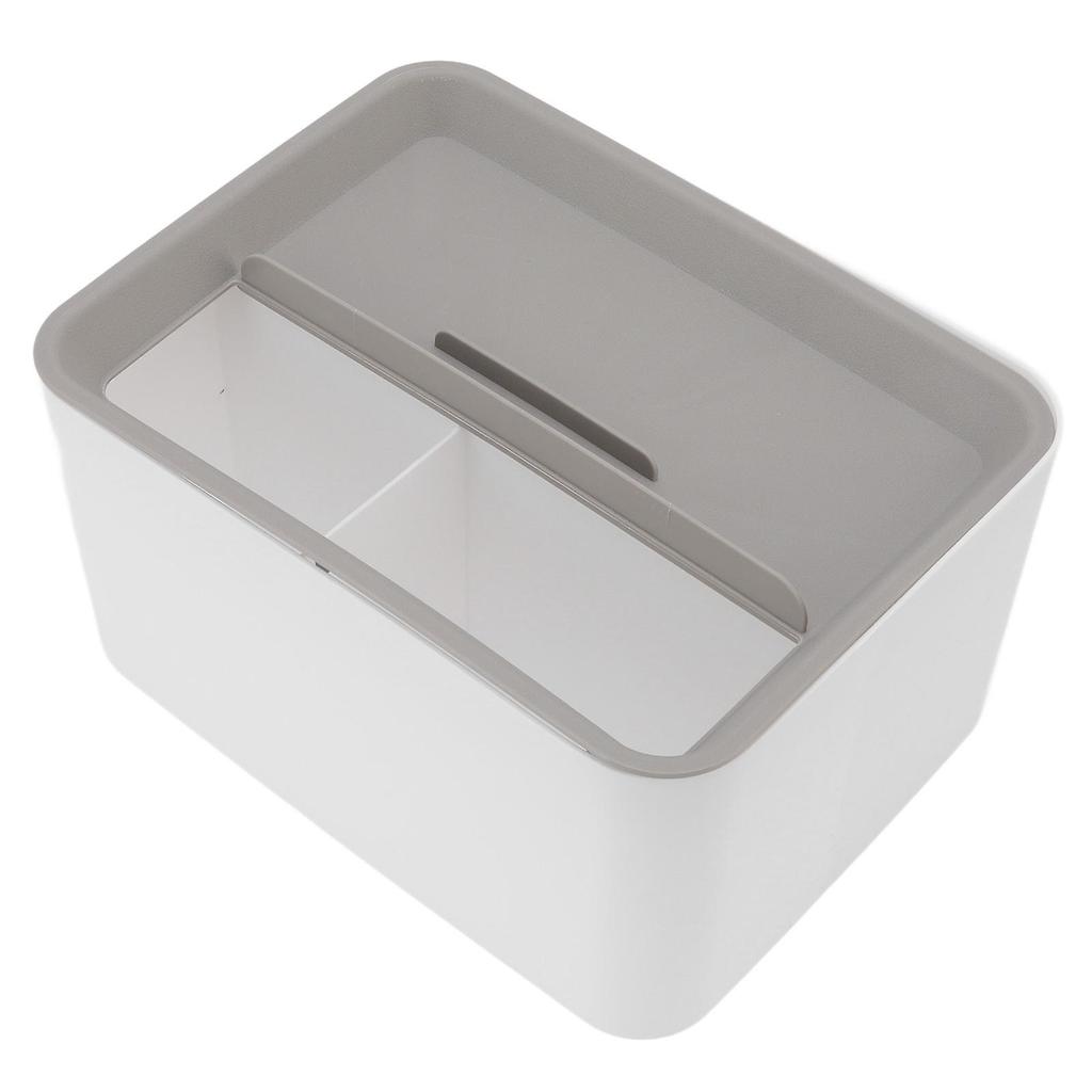 Tissue Box Cover Rectangular Plastic Remote Control Stationery Storage Napkin Box Holder for Office Living Room