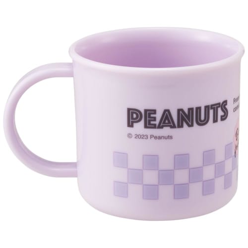 Skater Cutie de prânz Cupă de plastic, 200 ml, pentru copii, Antibacteriană, Sigură pentru mașina de spălat vase, Fabricată în Japonia, Design Snoopy 80s Cafe, KE4AAG-A