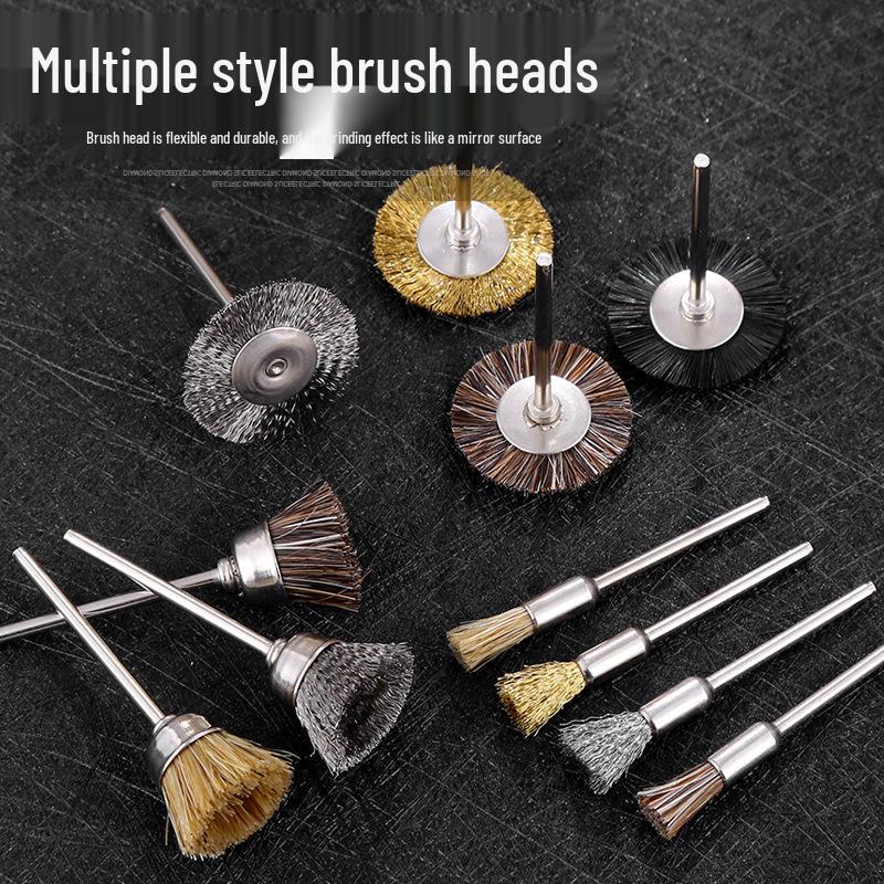 Steel Wire Brush Head for Electric Grinder – Copper Polishing & Walnut/Wood/Bodhi Cleaning Tool
