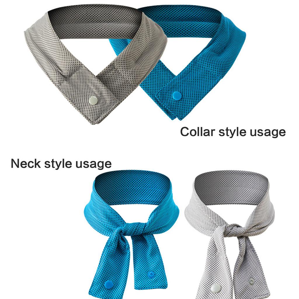 Wiederverwendbares Kühlendes Schal Für Sport Draußen Aktivitäten Sofortige Kältegefühl Nackenwickel Leichtes Nylon Mit Kühlperlen Design