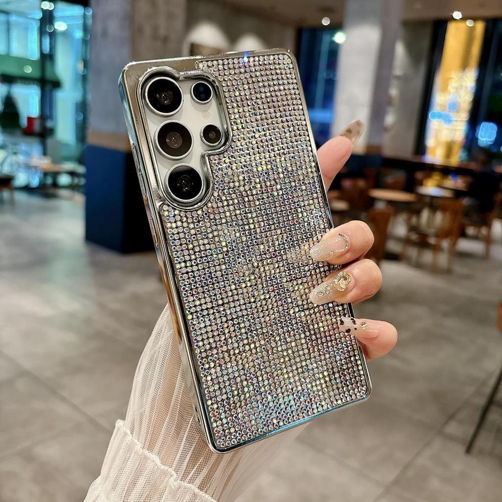 Luxuriöse strassbesetzte, stoßfeste Handyhülle für Samsung S26/S25 Ultra
