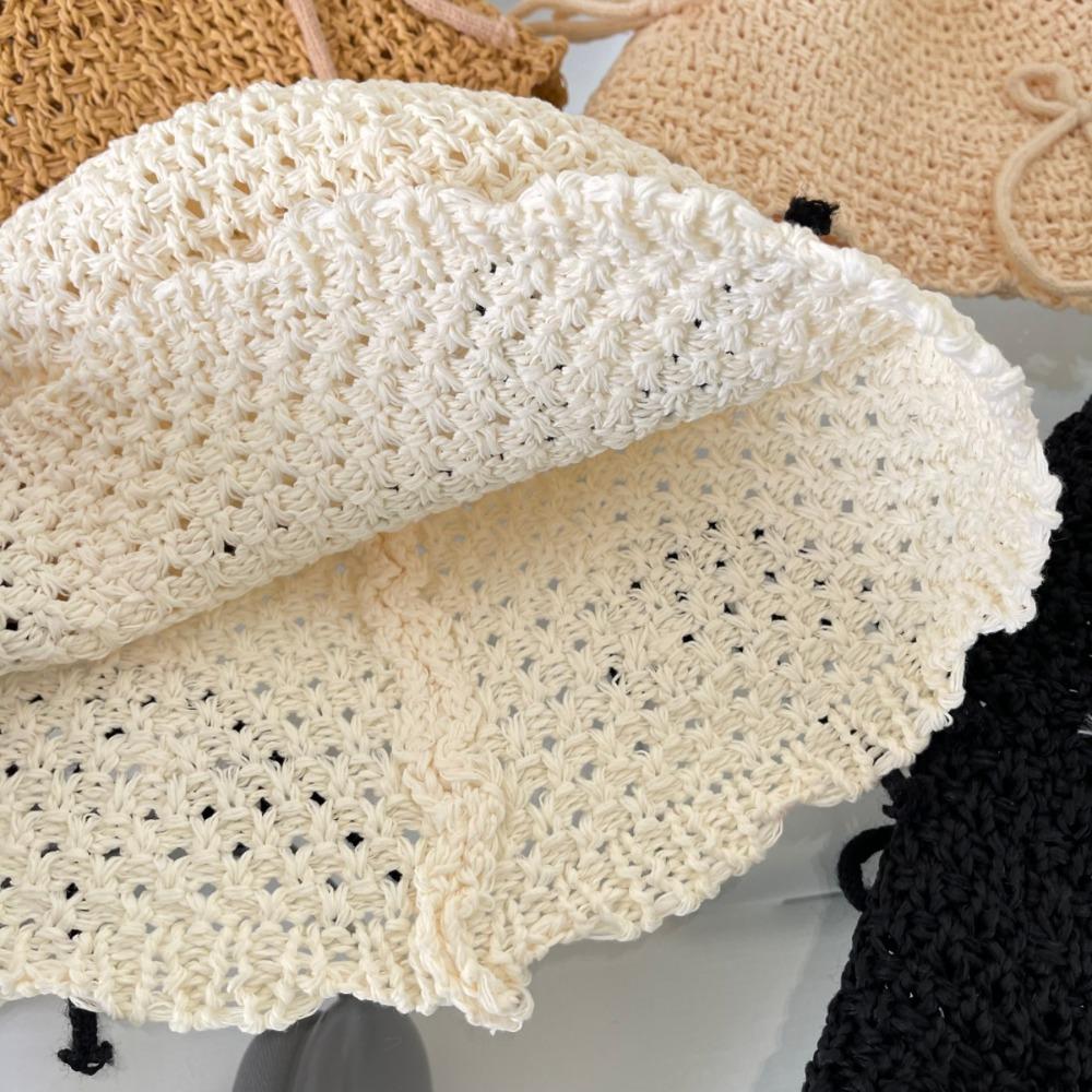 

Летняя пляжная шляпа с бантом и узлом, милая солнцезащитная шляпа, новая складная панама для женщин