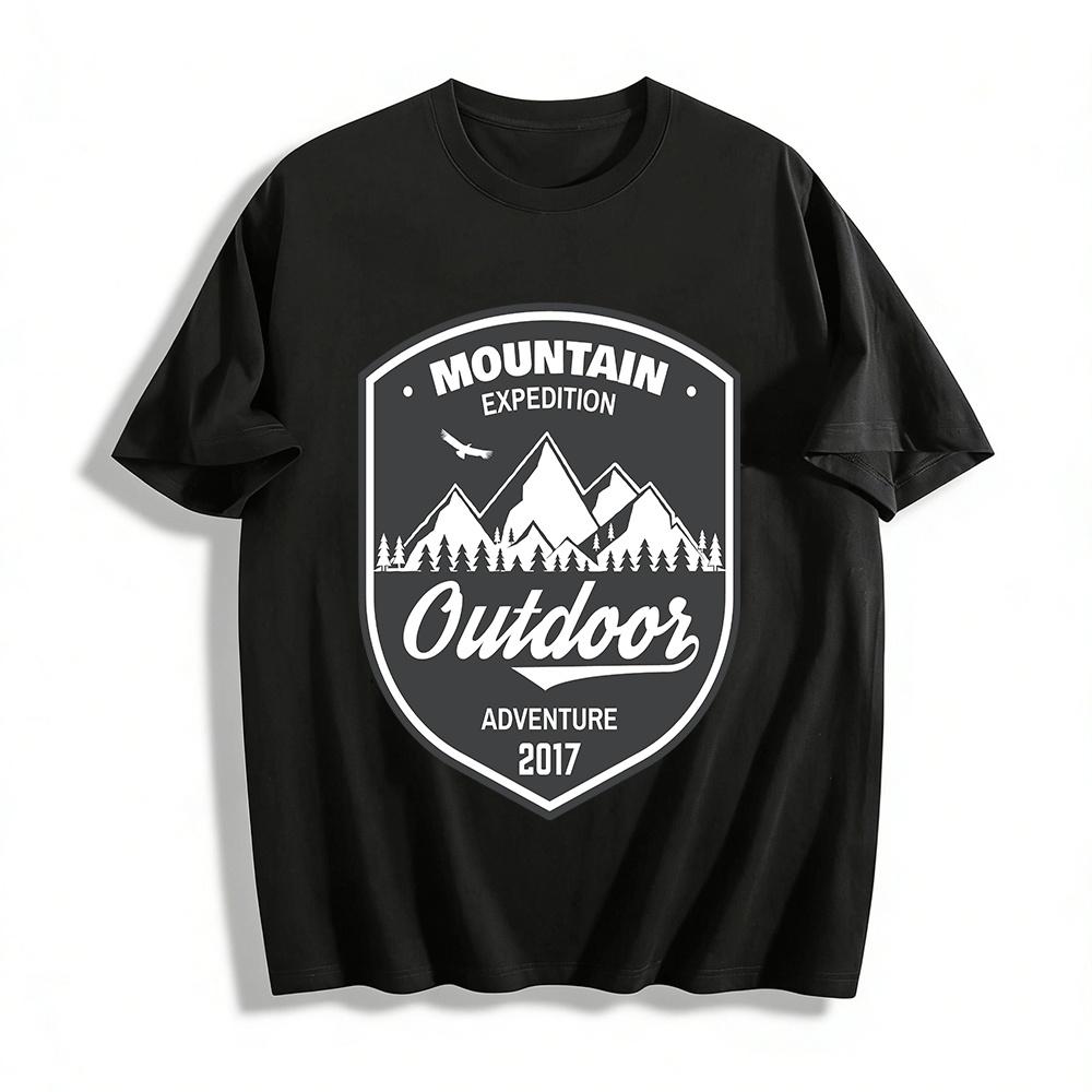 

Mountain Expedition Outdoor Adventure 2017 Graphic Casual Tee Pure cotton T-shirt XXS