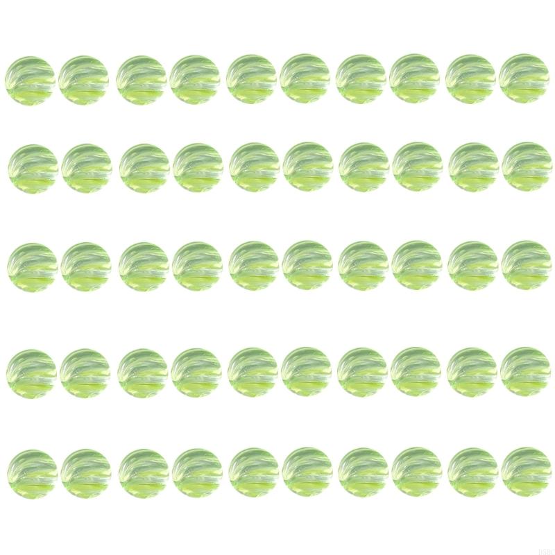 50Pcs 14mm Clear Colorful Round Beads For Bracelets Jewelry Making Accessories