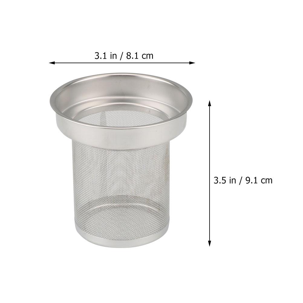 

Tea Kettle Teapot Strainer Filter Loose Leaf Infuser for Strainers Infusers Cup Metal 9.1X8.1X8.1CM серебряный
