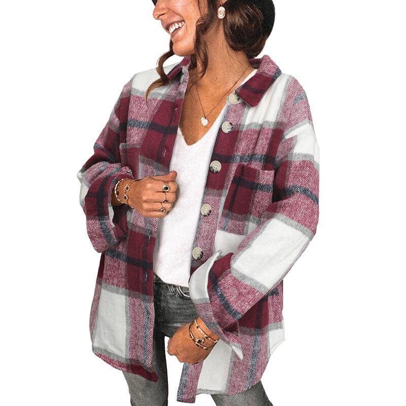 Autumn/Winter 2026 Women s Button-Up Casual Shirts - European/American Style M