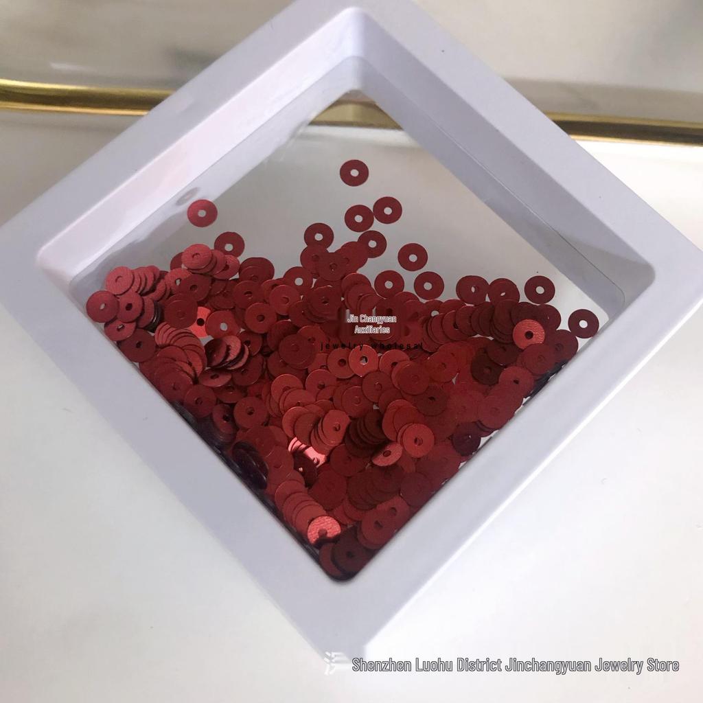 4mm mittelloch bunte Pailletten für DIY-Bastelarbeiten und Bekleidungszubehör