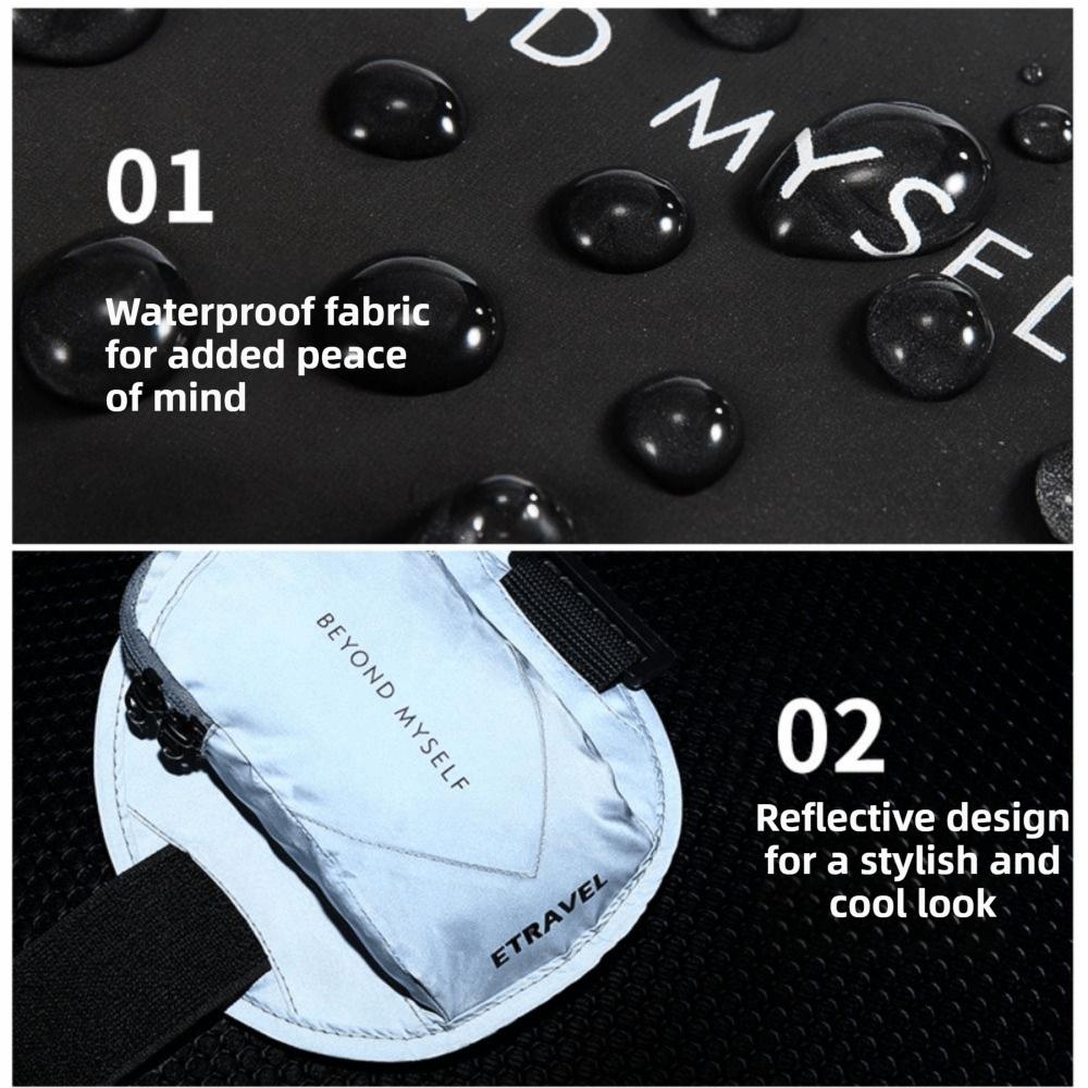 Fitness Gear Waterproof Phone Armband Reflective Night Running Mobile Phone Arm Bag Universal Arm Wrist Pouch Sports Fitness