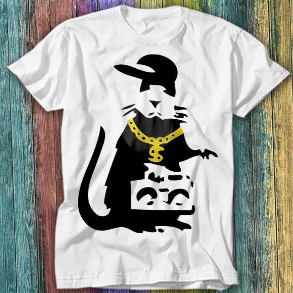 Banksy Gangsta Rat Mouse Mice T Shirt Top Tee 485 Unisex T-Shirt S
